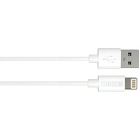 Кабель InterStep Apple Lightning - USB 2.0, 1 м, White (IS-DC-IPH5MFIWT-000B201)