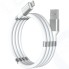 Кабель для iPod, iPhone, iPad InterStep Lightning-USB USB 2.0, 1,2 м, с магнитами, белый (IS-DC-LGUSMGNWH-120B210)