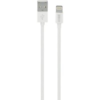 Кабель для iPod, iPhone, iPad InterStep Lightning-USB-A USB 2.0, 1 м, белый (IS-DC-LGUSWHTUB-000B210)