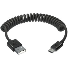 Кабель витой InterStep USB 2.0 - microUSB 2.0, 2 м, Black (IS-DC-MCUSBCOIL-200B201)