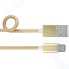 Кабель InterStep USB-microUSB, 2 м, Gold (IS-DC-MCUSBNYGL-200B201)