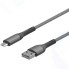 Кабель InterStep MicroUSB/USB2.0 0,6м, Dark Grey (IS-DC-MCUSBNYSG-060B210)