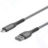 Кабель InterStep MicroUSB/USB2.0, 1,2 м, Dark Grey (IS-DC-MCUSBNYSG-120B210)