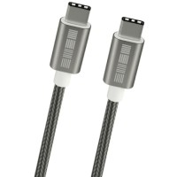 Кабель InterStep USB 2.0/Type-C E-mark Chip, 1 м Silver (IS-DC-TPCECUSNS-100B201)