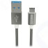 Кабель InterStep USB 3.0, Type C, нейлон, 1 м, Space Gray (IS-DC-TYPCUSNSG-000B201)