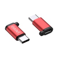 Адаптер PERO AD01 USB Type-C/microUSB, красный (PRAD01TMRD)
