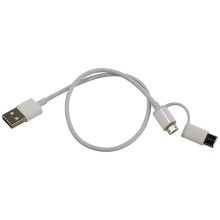 Кабель Xiaomi Mi 2-in-1 Micro-USB/Type-C, 30 см (SJV4083TY)