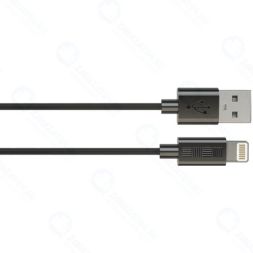 Кабель InterStep для Apple iPhone5/iPad mini 8 pin MFi 1.0 m Black