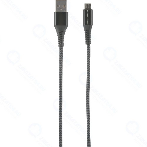 Кабель RED-LINE Razor USB/micro USB, Black/Grey (УТ000015532)