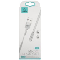 Кабель Usams U2 USB-A/microUSB Slim White (УТ000019986)