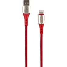 Кабель Usams SJ344 USB-A/Lightning Smart Power-Off Red (УТ000020258)