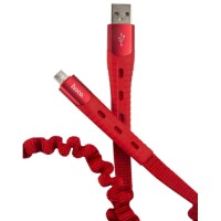 Кабель HOCO U78 Cotton Treasure USB - micro USB Red (УТ000022018)