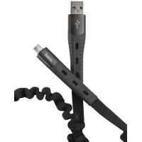 Кабель HOCO U78 Cotton Treasure USB - micro USB Black (УТ000022019)