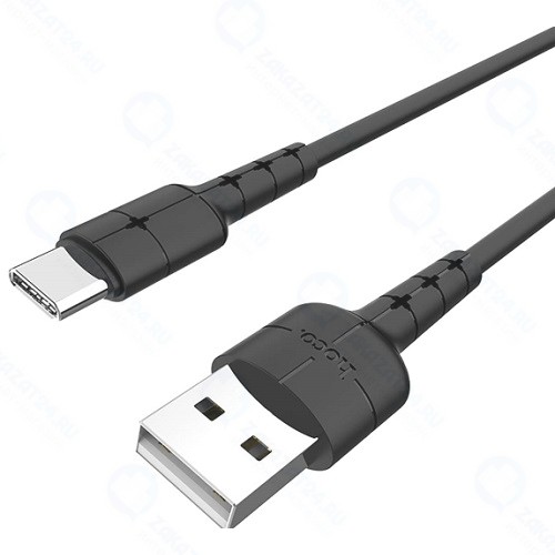 Кабель HOCO RA5, USB Type-C, 2 A Black (УТ000022079)