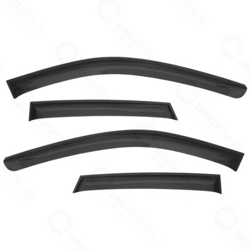 Дефлекторы окон REIN для GREAT WALL Hover H3 (2005-2016), Hover H5 (2010-2017) накладной, 4шт. (REINWV327)