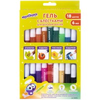 Гель с блёстками Юнландия 18 цветов (662254)