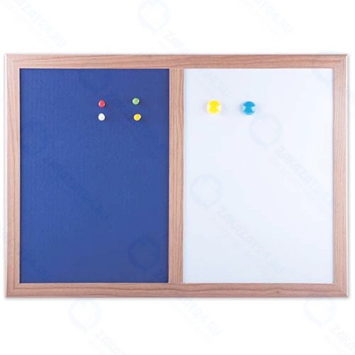 Магнитно-маркерная доска Brauberg A3, текстиль, белый/синий (231995)