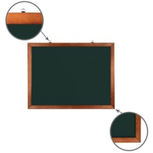 Доска двусторонняя Brauberg 60х90 см, зеленая/деревянная рамка (236890) Доска двусторонняя Brauberg 60х90 см, зеленая/деревянная рамка (236890)