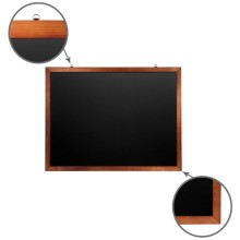 Доска двусторонняя Brauberg 90х120 см, черная/деревянная рамка (236893) Доска двусторонняя Brauberg 90х120 см, черная/деревянная рамка (236893)