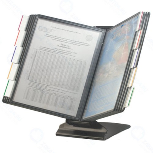 Демосистема настольная Brauberg с 10 серыми панелями А4 (231238)