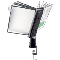 Демосистема настольная Brauberg со струбциной и 10 серыми панелями А4 (231239)