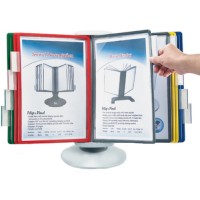 Демосистема настольная Brauberg вращающаяся, с 10 цветными панелями А4 (235337)