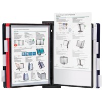 Демосистема настольная Brauberg Solid, с 10 цветными панелями А4, черная (236721)