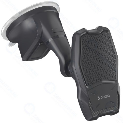 Магнитный универсальный автомобильный держатель Deppa Mage Qi + БЗУ 10W Black (55157)