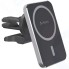 Автомобильный держатель Deppa Mage Safe Qi для iPhone, магнитный, черный (55185)