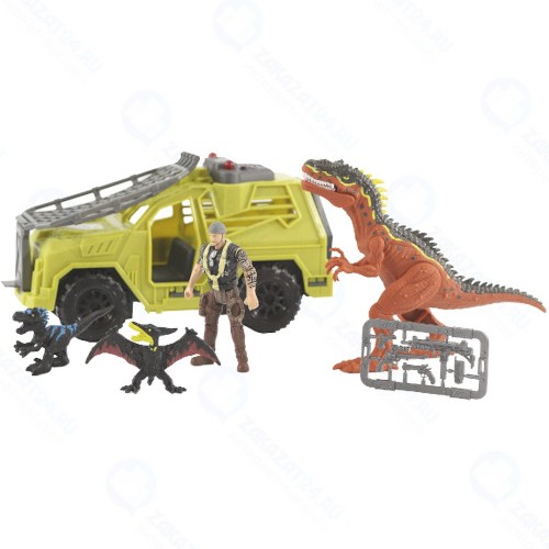 Игровой набор CHAP-MEI Охотник на динозавра на джипе (542085)