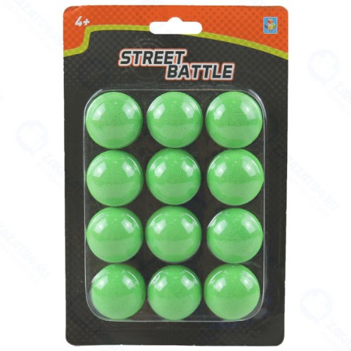 Мягкие шарики для игрушечного оружия 1TOY Т13650, 12 шт
