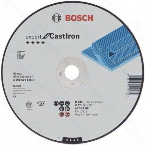 Круг отрезной Bosch Expert for Cast Iron 230х3х22 мм (2.608.600.546)