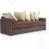 Диван MYFURNISH 32759/3 Daybed Brown, раскладной