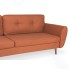 Диван MYFURNISH 83863/17 Vogue Orange, раскладной