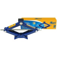Домкрат Kraft ромбический, с трещеточной рукояткой, 1,5 т (KT 800071)