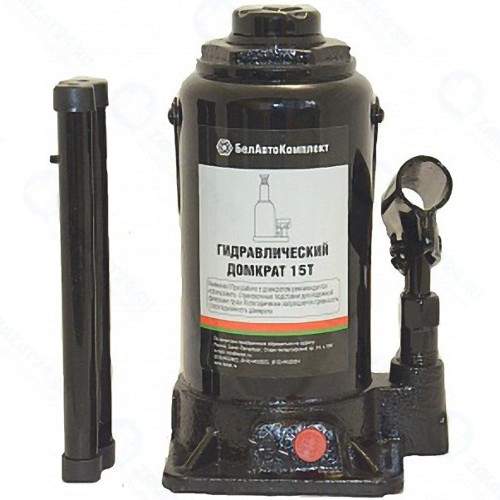 Домкрат бутылочный БелАК 15 т, TUV, 2 клапана (БАК.00034)