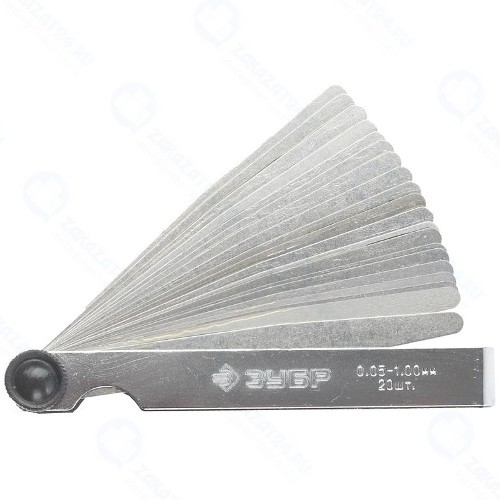 Набор автомобильных щупов Зубр 0.05-1.00 мм, 20 шт (4325-H20_z01)