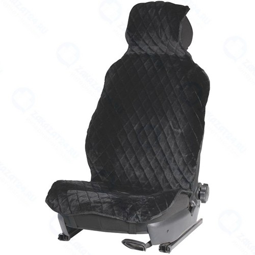 Накидка Airline из исскусственного меха, на переднее сидение, черная (AFC-A-04)