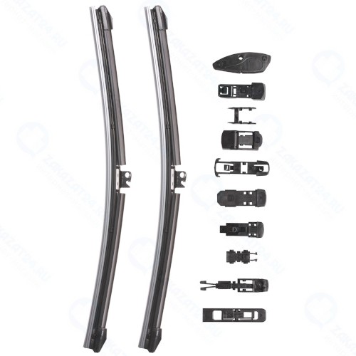 Щетка стеклоочистителя Airline бескаркасная, 10 адаптеров, 2 шт, 510 мм (AWB-BK-510K)