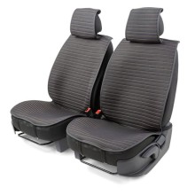 Накидки на сиденье CARPERFORMANCE передние, лен, 2 шт Black/Beige (CUS-1022 BK/BE)