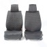 Накидки на сиденье CARPERFORMANCE передние, алькантара, 2 шт Black/Beige (CUS-2012 BK/BE)