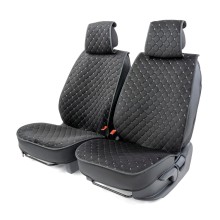 Накидки на сиденье CARPERFORMANCE передние, алькантара, 2 шт Black/Gray (CUS-2012 BK/GY)