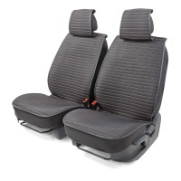 Накидки на сиденье CARPERFORMANCE передние, лен, 2 шт Black/Beige (CUS-2022 BK/BE)