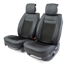 Накидки на сиденье CARPERFORMANCE передние, экокожа, 2 шт (CUS-2072 BK/BK)