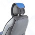 Накидки на сиденье CARPERFORMANCE 3D передние, экокожа, 2 шт Black/Blue (CUS-3012 BK/BL)