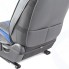 Накидки на сиденье CARPERFORMANCE 3D передние, экокожа, 2 шт Black/Blue (CUS-3012 BK/BL)