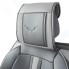 Накидки на сиденье CARPERFORMANCE 3D передние, экокожа, 2 шт Black/Gray (CUS-3012 BK/GY)