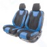 Накидки на сиденье CARPERFORMANCE 3D передние, экокожа, 2 шт (CUS-3034 BK/BL)