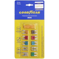 Набор флажковых предохранителей Goodyear Mini 10 шт (GY003051)
