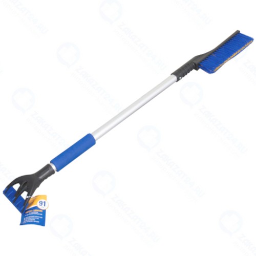 Щетка для снега Kraft 91 см, синяя/желтая щетина (KT 830072)